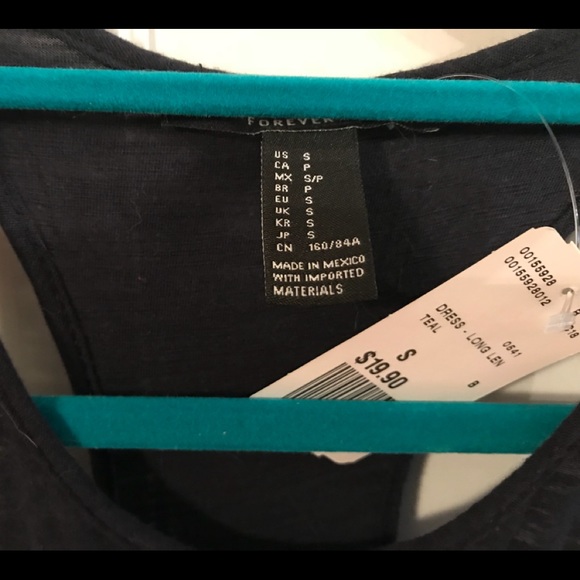 Forever 21 NWT Racerback Dark Navy Midi Dress - Picture 10 of 11